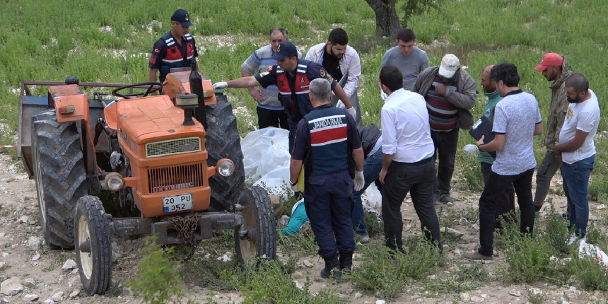 Geri kaçan traktörden düşen kadın sürücü, babasıyla aynı kaderi paylaştı