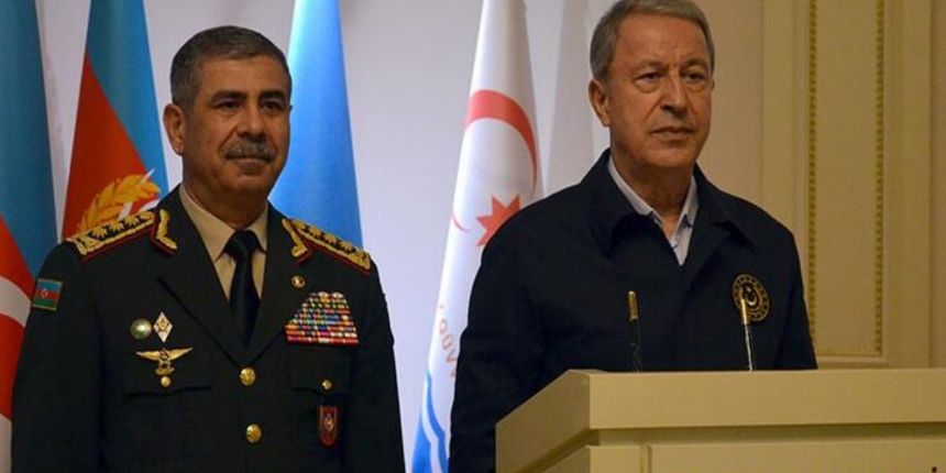 Bakan Akar, Azerbaycanlı mevkidaşı Hasanov ile görüştü