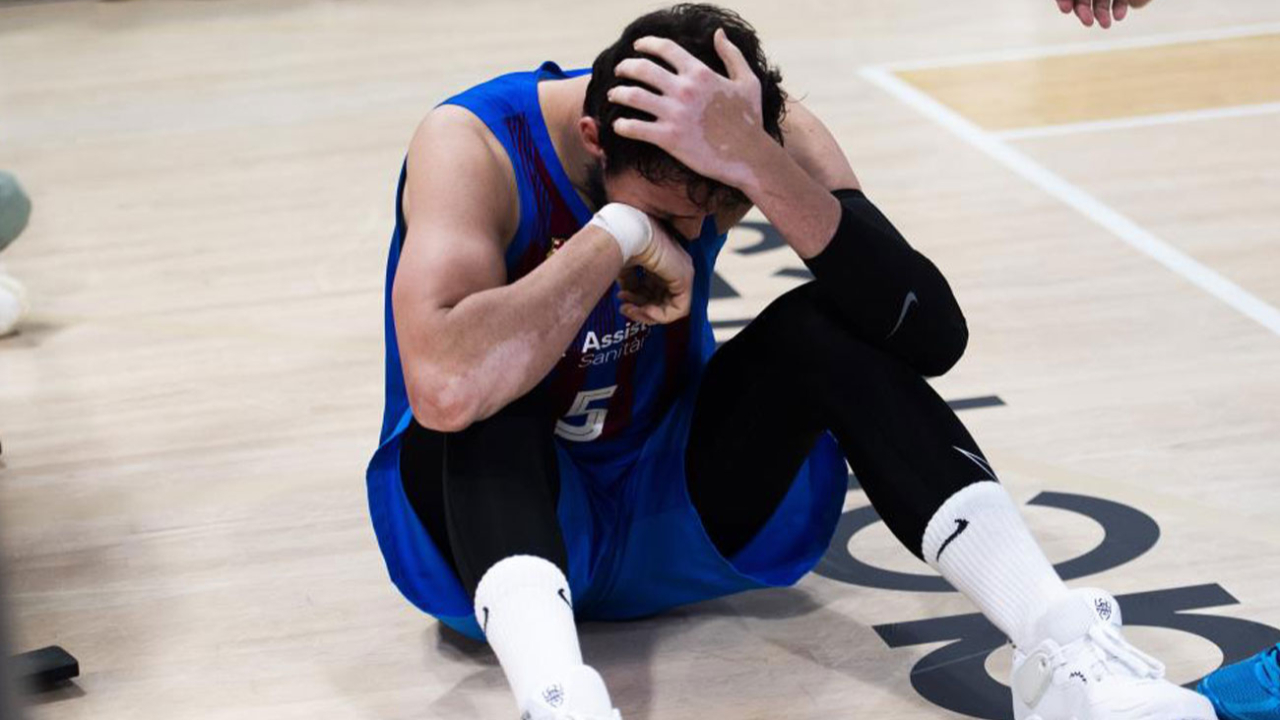 Barcelona-Gran Canaria maçında sakatlanan milli basketbolcu Sertaç Şanlı taburcu edildi