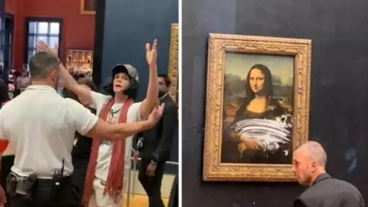 Mona Lisa tablosuna pastalı saldırı: Nedeni şoke etti!
