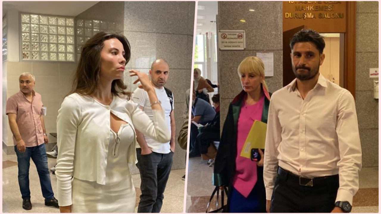 Özer Hurmacı ile Mihriban Hurmacı aralarındaki "darp" davasında hakim karşısına çıktı