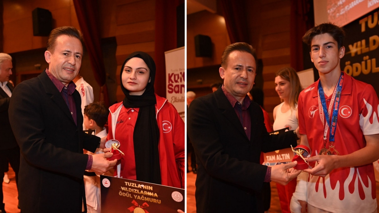Tuzla'nın başarılı öğrencilerine altın yağmuru! Başkan Şadi Yazıcı: Muhteşem başarılara imza atıyoruz!