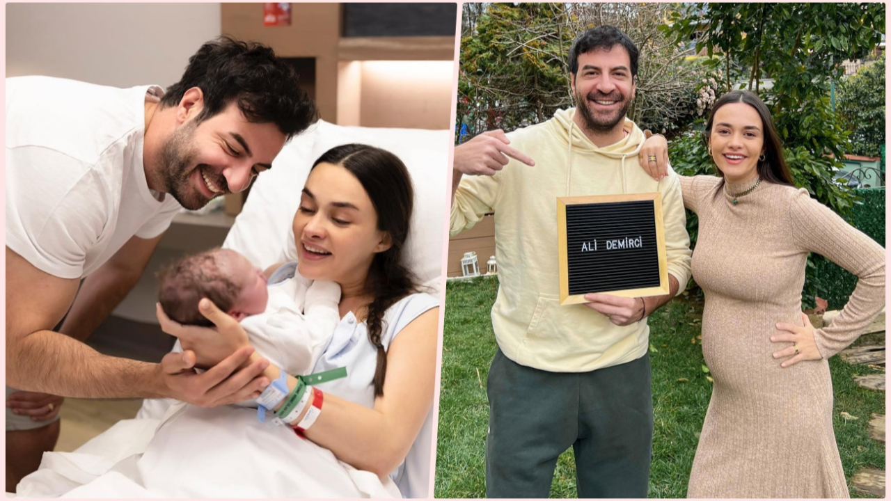 Oğluna kavuşmanın mutluluğunu yaşayan Hande Soral'dan aile pozu