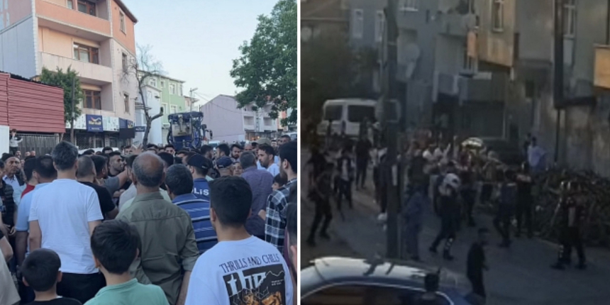 Sultanbeyli'de taciz iddiası: Mahalleli ayağa kalktı! Ortalık savaş alanına döndü...