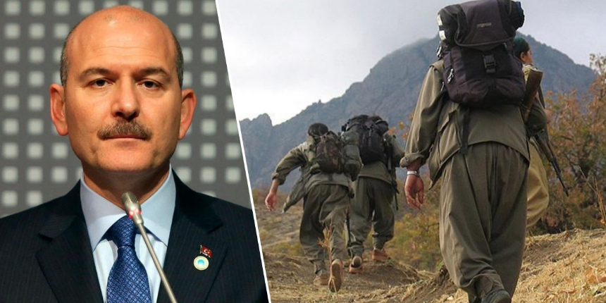 PKK'da çözülmeler sürüyor! Bakan Soylu: Gri kategorideki örgüt mensubu güvenlik güçlerine teslim oldu!