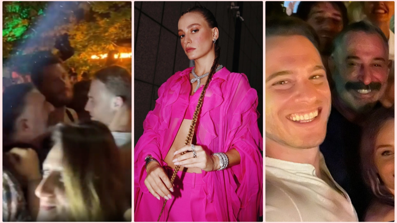 Serenay Sarıkaya'nın eski sevgilileri Cem Yılmaz ve Kerem Bürsin yan yana