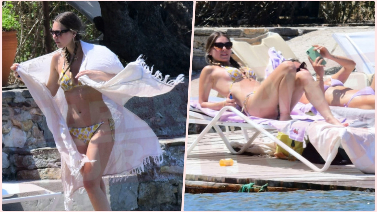 Aslı Enver tatil sezonunu Bodrum'da açtı... Görüntülendiğini fark edince iskeleyi terk etti