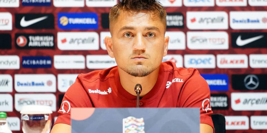 Başarılı milli futbolcu Cengiz Ünder, basın toplantısında konuştu: Hedefimiz 4 maçı da kazanmak
