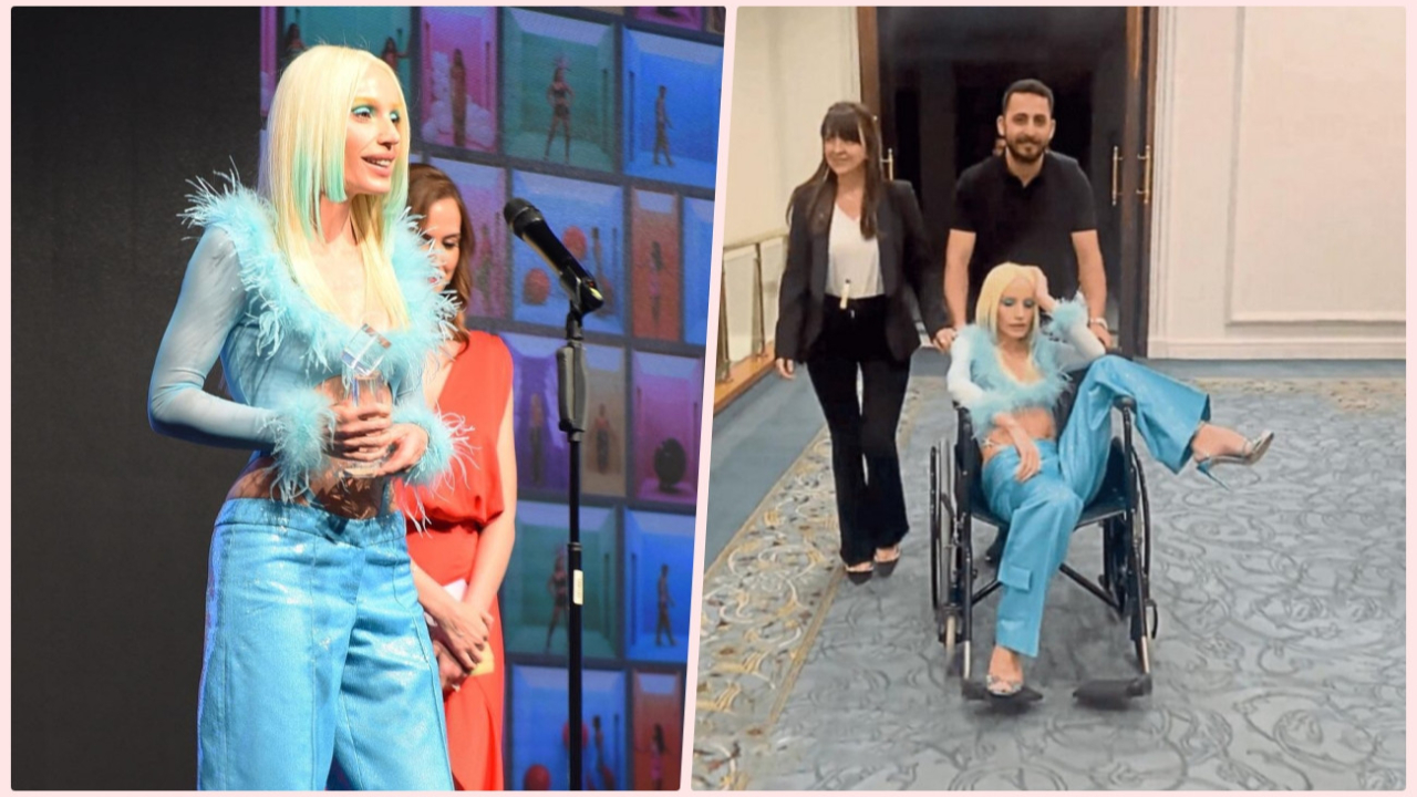 Ödül törenine tekerlekli sandalye ile katılan Gülşen'e dava şoku