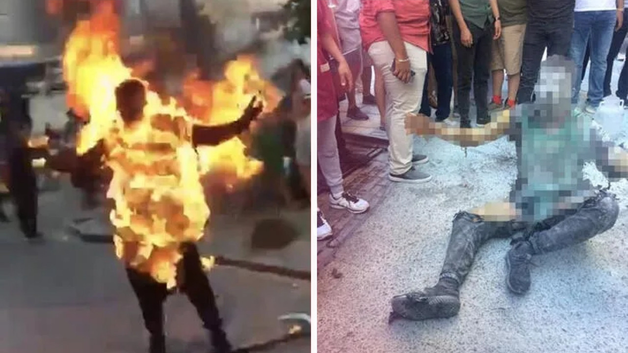 Galata'da kendini yakan gencin Facebook paylaşımı dikkat çekti: Sadece ALLAH!