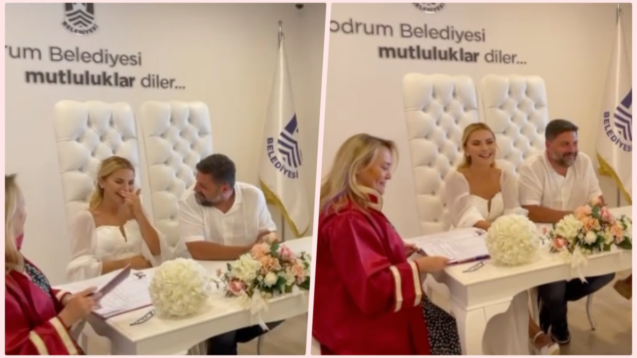 Ece Erken, Şafak Mahmutyazıcıoğlu ile evliliğinin 1. yılını kutladı