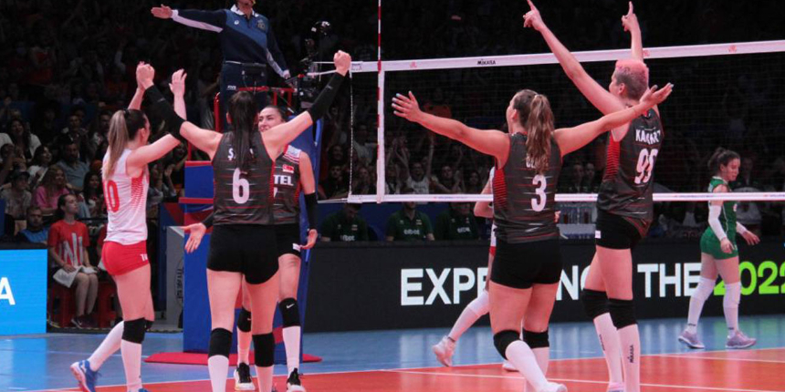 Milletler Ligi'ndeki mücadelede A Milli Kadın Voleybol Takımı, Bulgaristan karşısında 3-0 kazandı