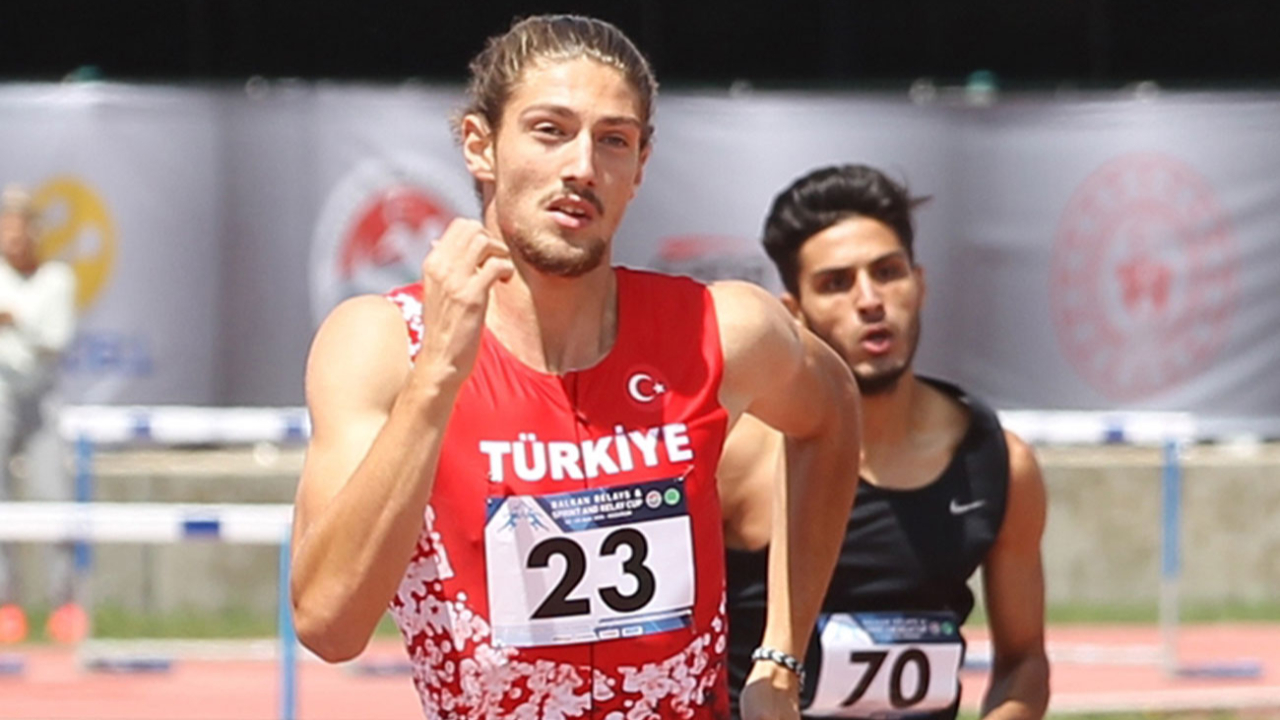 Milli atlet İsmail Nezir, Erzurum'da 400 metrede Türkiye 20 yaş altı rekorunu kırdı
