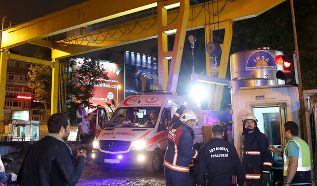Beşiktaş'taki metro inşaatında korkunç kaza