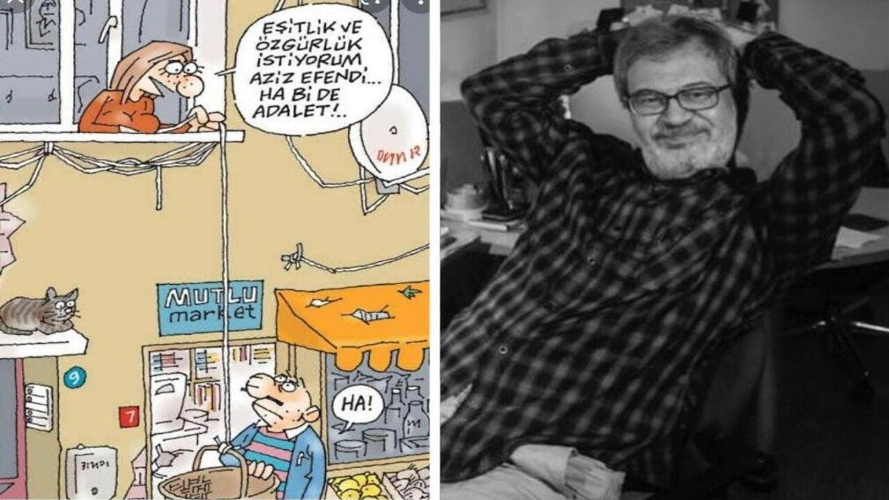 Ünlü karikatürist Latif Demirci'ye veda! Gözyaşlarıyla uğurlandı son yolculuğuna