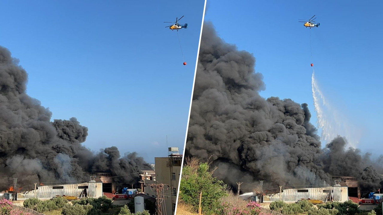 Hatay'da gümrük mallarının bulunduğu antrepoda yangın: Müdahale sürüyor!
