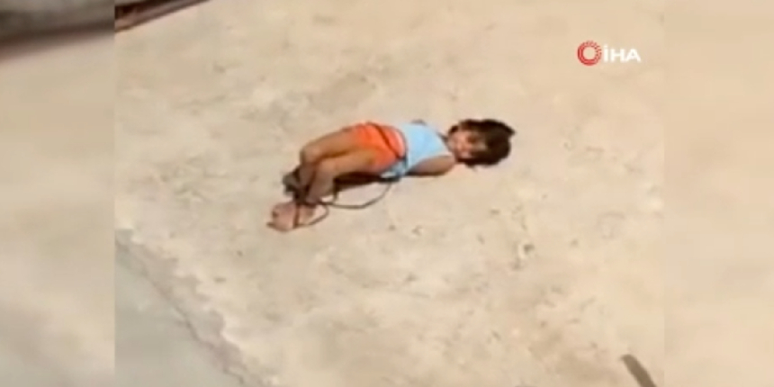 5 yaşındaki çocuğa insanlık dışı ceza! İple bağlayıp güneşin altında bıraktılar