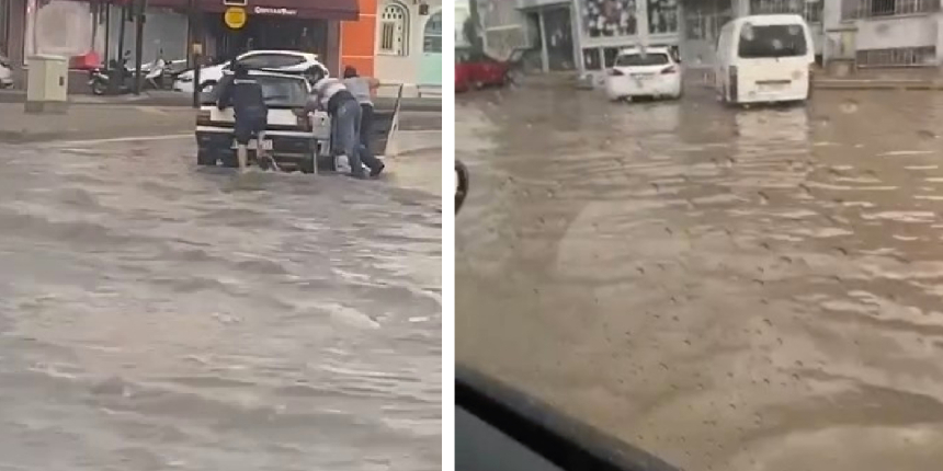 Bursa’da sağanak yağış sürücülere zor anlar yaşattı