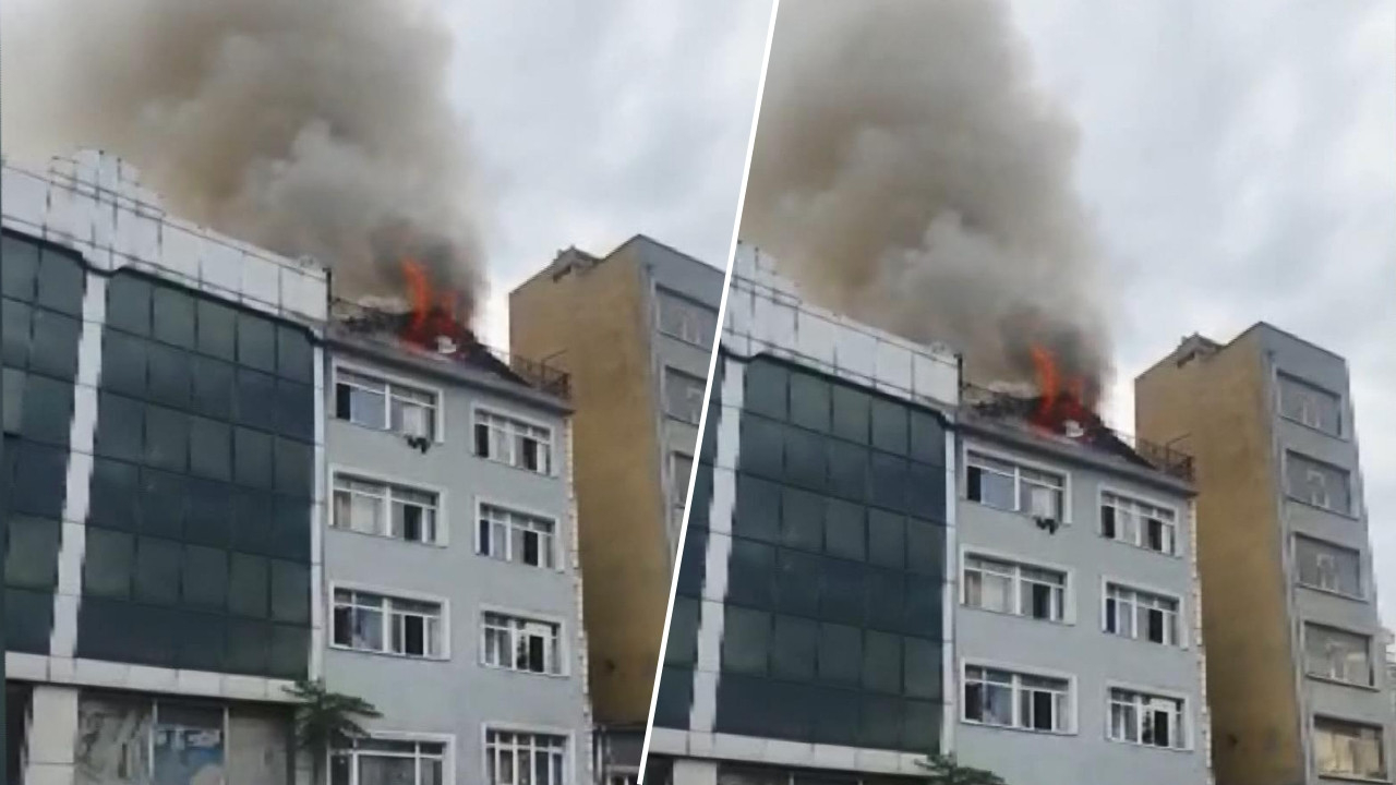 Beyoğlu güne hareketli uyandı: 4 katlı otelin çatısında yangın çıktı!