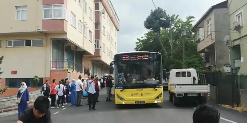 Pendik’te İETT otobüsünün camı patladı, yolcular ortada kaldı