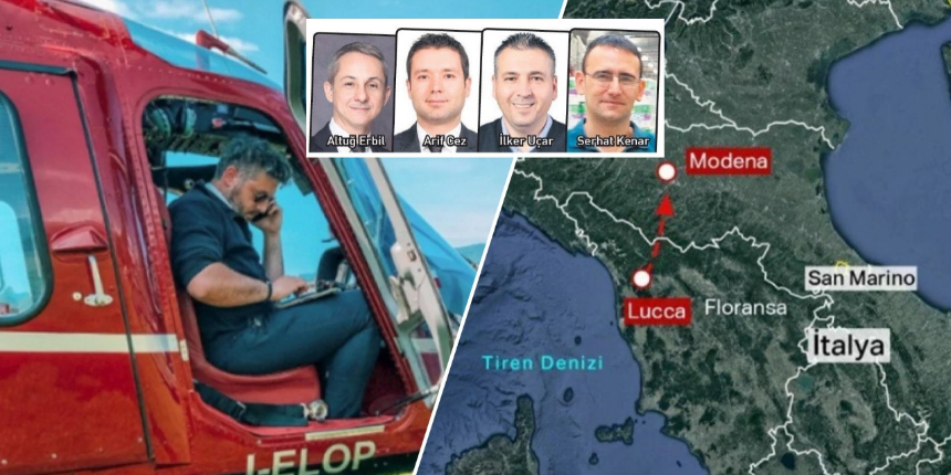 İtalya'daki helikopter kazasından acı haber: 4'ü Türk 7 kişinin cansız bedeni bulundu!