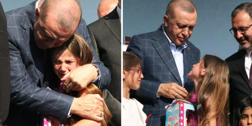 Cumhurbaşkanı Erdoğan’a sarılarak ağlayan küçük Ayşegül duygularını anlattı!