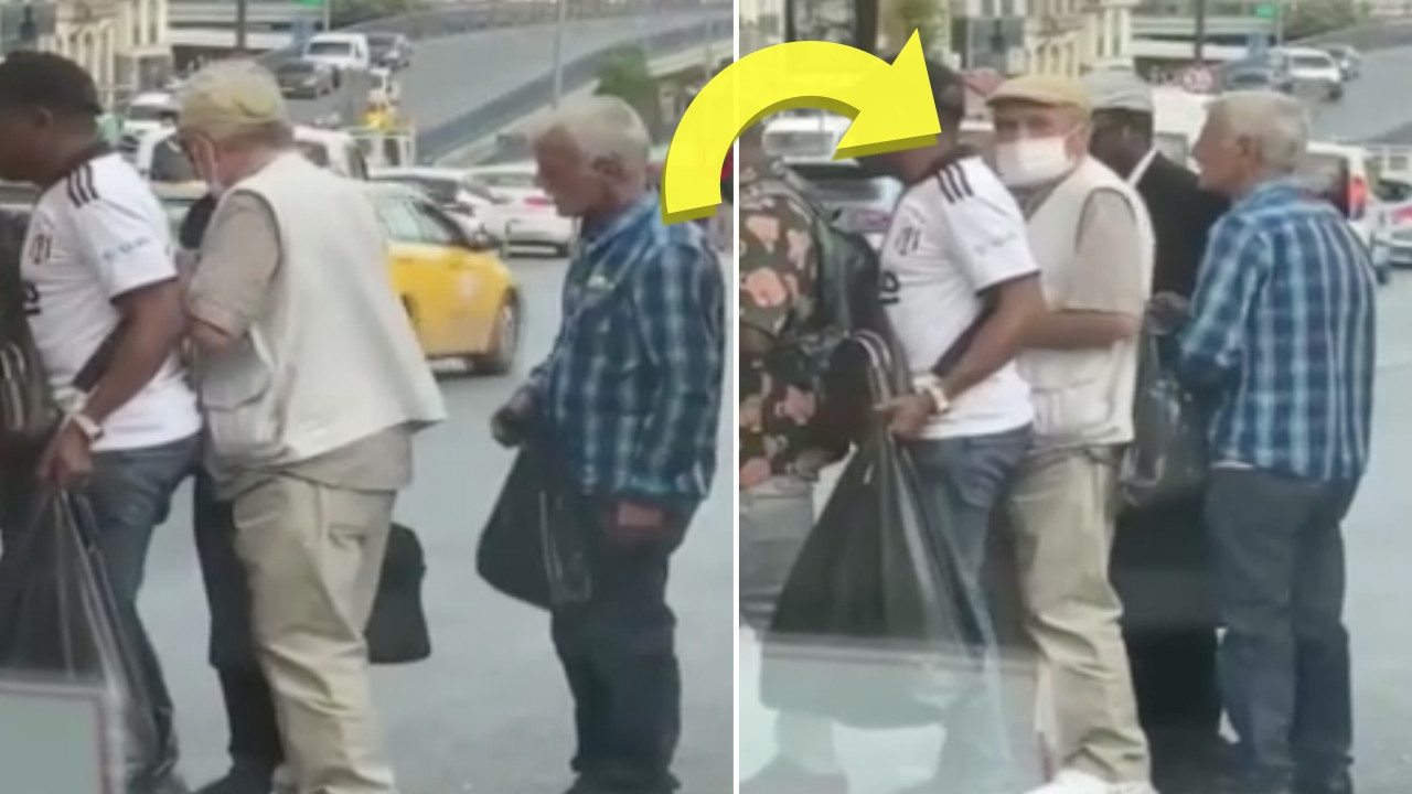 Otobüse binmek isterken telefonundan oldu! Saniye saniye kamerada...