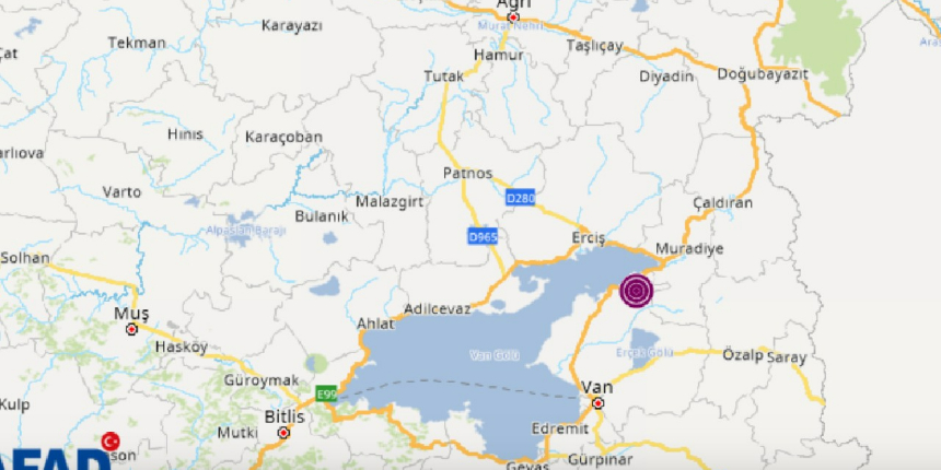 Van'da 5 büyüklüğünde deprem! Bakandan açıklama geldi