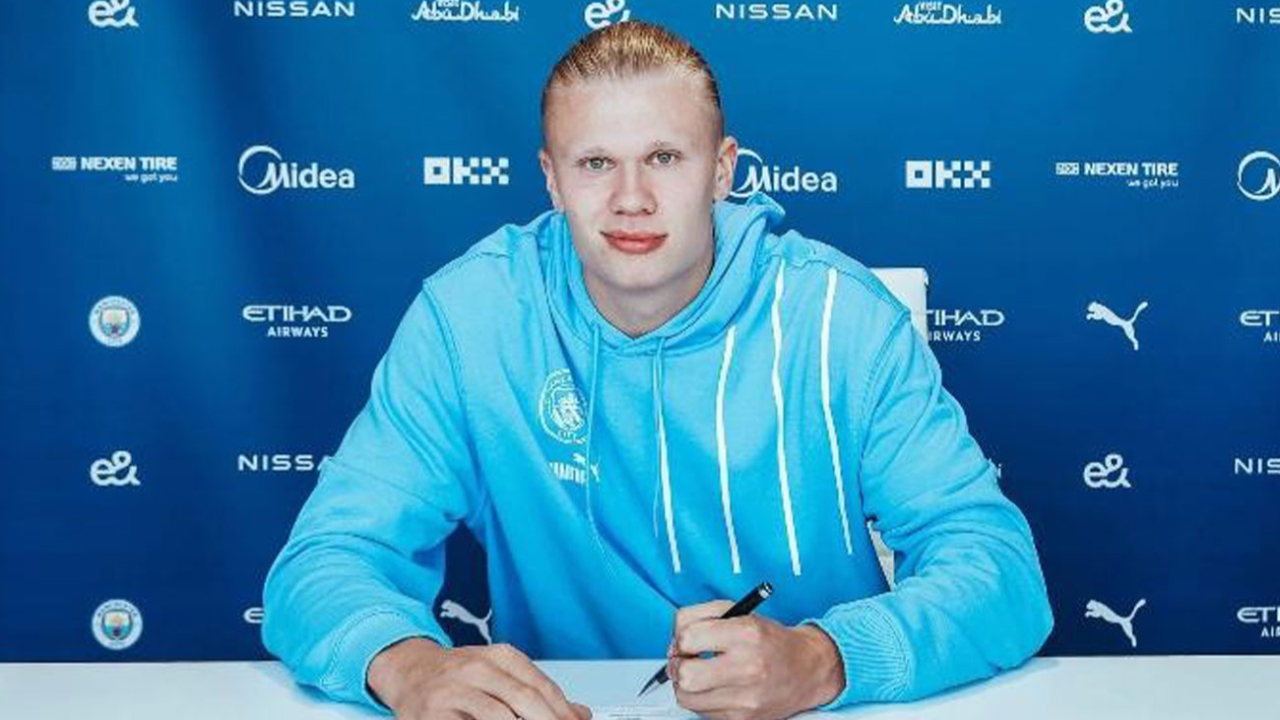 Son Premier Lig şampiyonu Manchester City, Erling Haaland transferini resmen açıkladı
