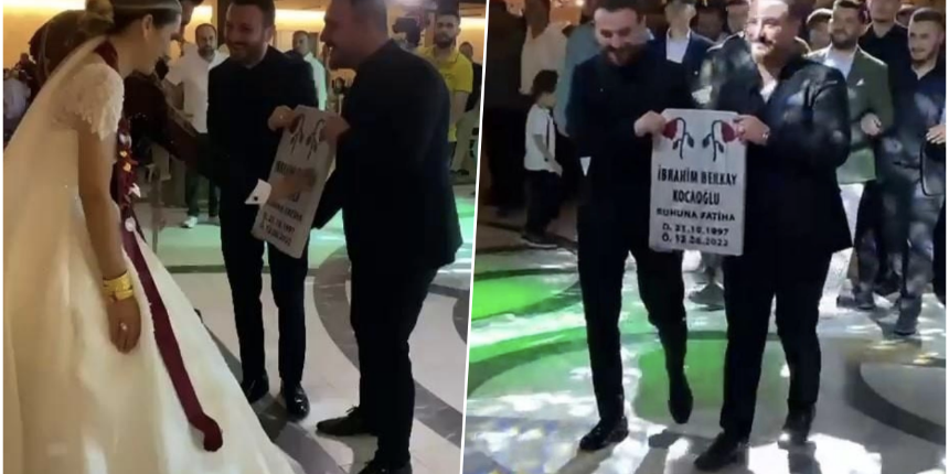 Damada görülmemiş şaka: Altın yerine adının yazdığı mezar taşı hediye ettiler