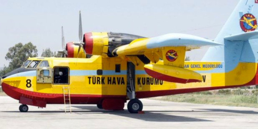 THK'nın uçuşa elverişli 4 CL-215 amfibik yangın uçağı için geri sayım başladı