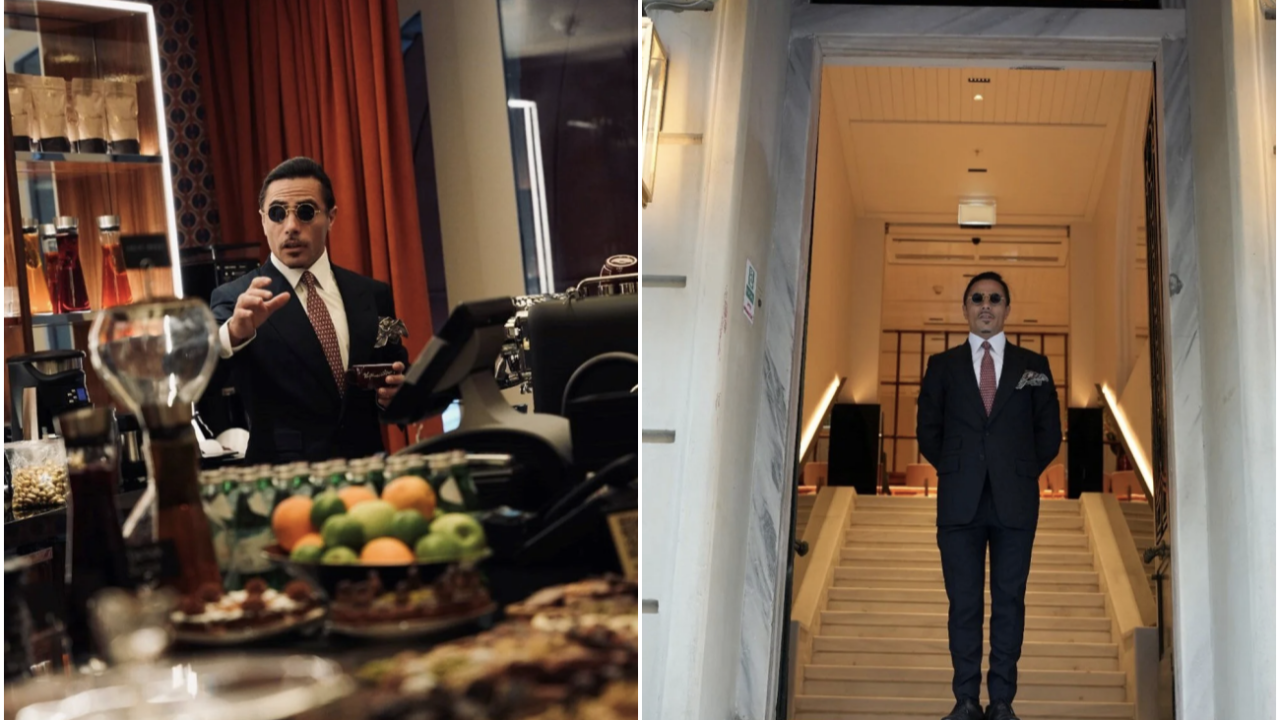 Nusret Gökçe’nin yeni mekanı Kapicciiiinoo Maçka Palas’ta açıldı