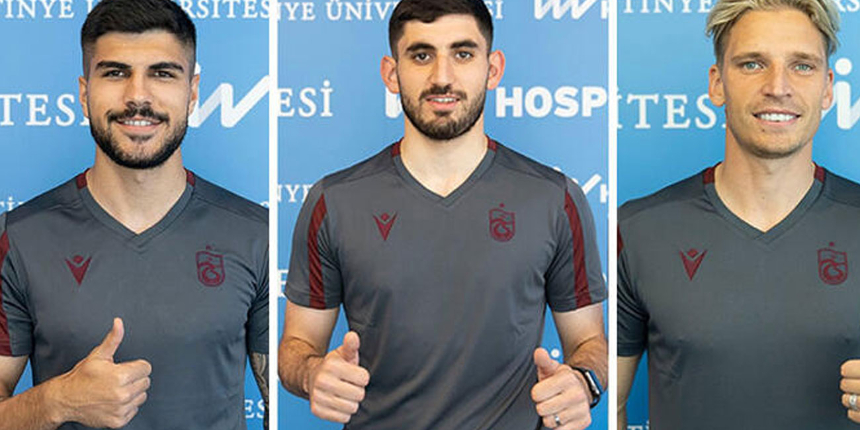 Geçen sene Süper Lig'i şampiyon tamamlayan Trabzonspor'da 3 yeni transfer sağlık kontrolünden geçti