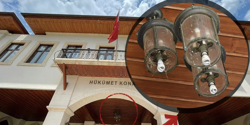 Valiliğin tarihi binasında bulundu: Vali "Sakın dokunmayın