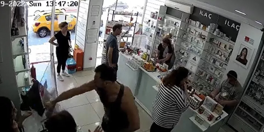 İstanbul'un göbeğinde dehşet: Eczanede çalışana "Polisi ararsan kafanı kopartırım" dedi