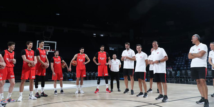 A Milli Erkek Basketbol Takımı, Büyük Britanya ile yapacağı maçın hazırlıklarına başladı