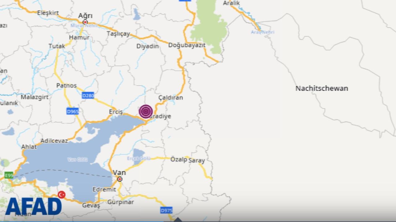 Van'da 4 büyüklüğünde deprem!