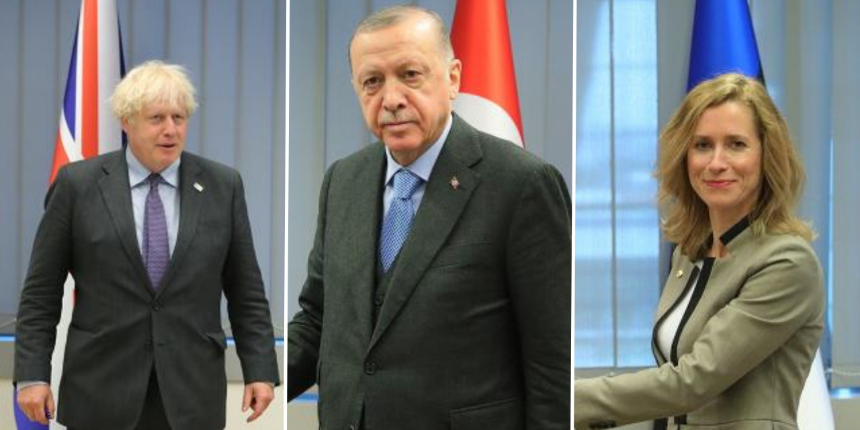 Erdoğan'dan peş peşe diplomasi trafiği: Estonya  ve İngiltere Başbakanı ile görüştü!