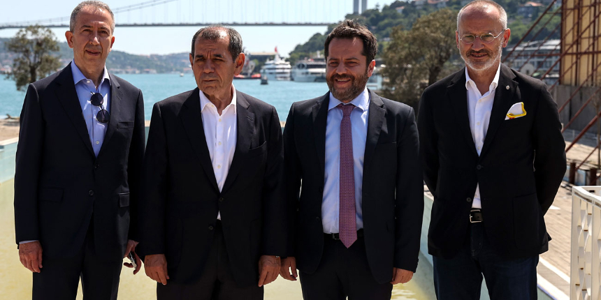 Sarı-kırmızılı kulübün başkanı Dursun Özbek, Galatasaray Adası’nı inceledi