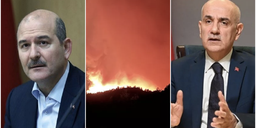 Bakan Kirişci ve Bakan Soylu Marmaris'te yangın bölgesine gidiyor