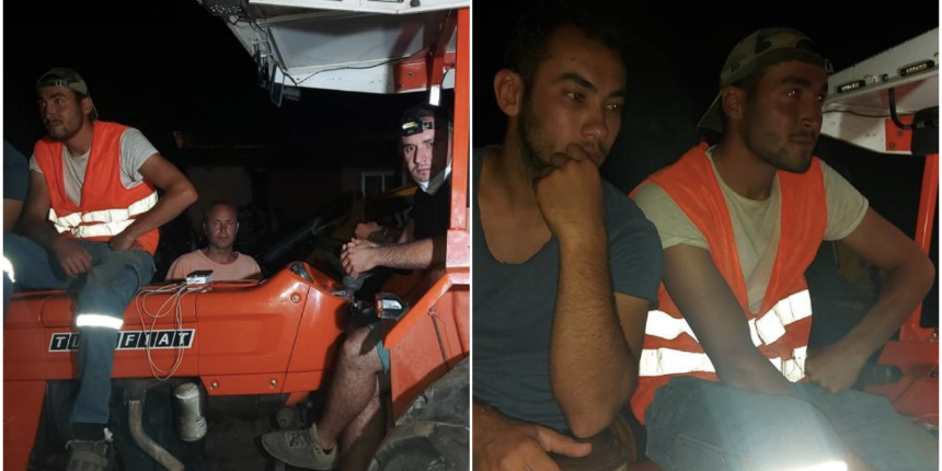 Marmaris'te traktör üstünde yangın nöbeti: 'Buraları yakanları lanetliyoruz'