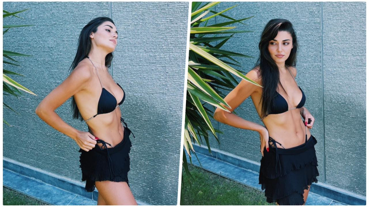 Hande Erçel bikinili pozlarını yayınladı, beğeni üstüne beğeni yağdı