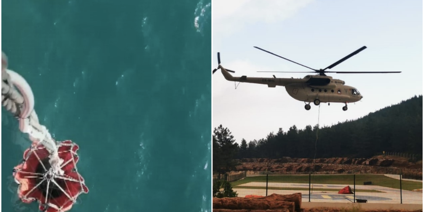 Marmaris'te çıkan yangınına helikopterler böyle müdahale etmiş: Görüntüler geldi