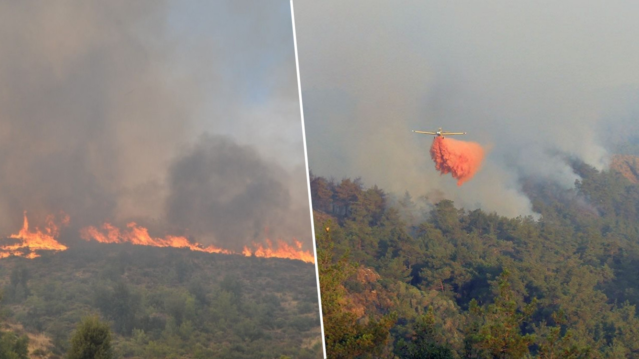 Marmaris'te alevler hızla ilerliyor: Meteoroloji'den kötü haber geldi! Çok zorlaştıracak...