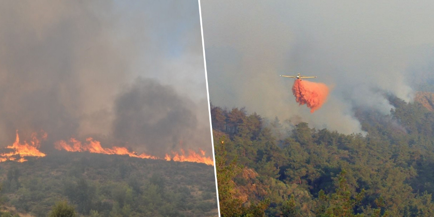 Marmaris'te alevler hızla ilerliyor: Meteoroloji'den kötü haber geldi! Çok zorlaştıracak...