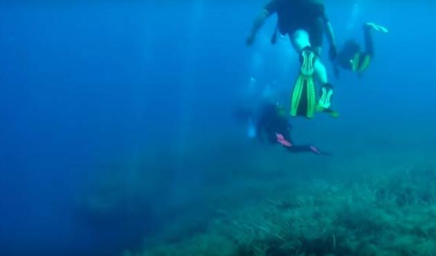 İzmir'de depremden bir gün önce çekilen su altı görüntüleri tüyler ürpertti! /Video