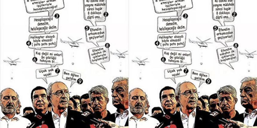 Kemal Kılıçdaroğlu'nun provokasyonu karikatürlere malzeme oldu