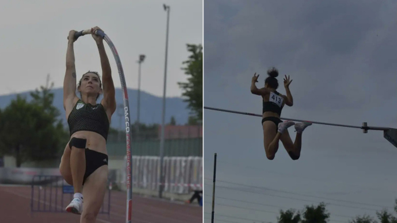 Sırıkla atlamada Buse Arıkazan'dan Türkiye rekoru