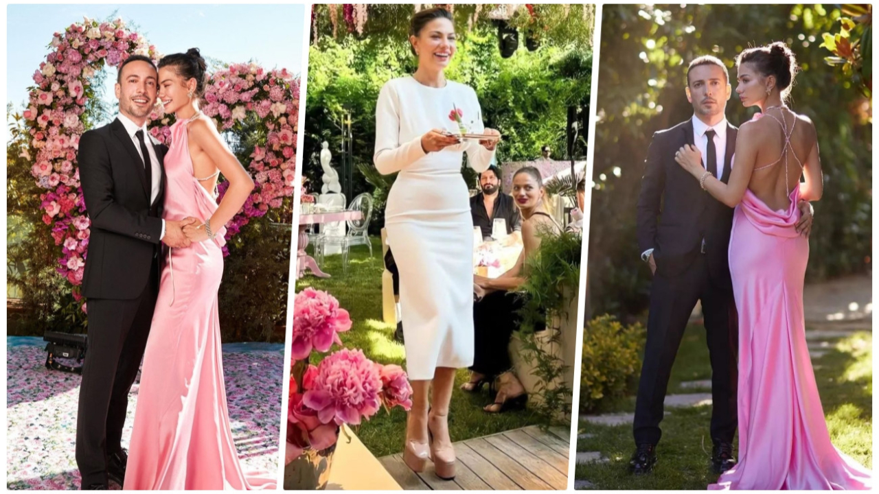 Demet Özdemir ve Oğuzhan Koç evlilik yolunda ilk adımı attı! İşte oyuncu çiftin nişan töreninden ilk kareler