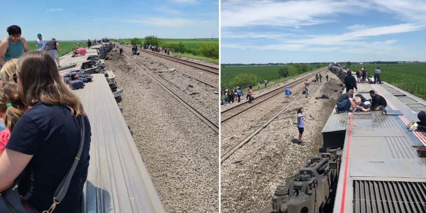 ABD'de 243 yolculu tren kamyonla çarpıştı, raydan çıktı: 3 kişi öldü, en az 50 kişi yaralandı...